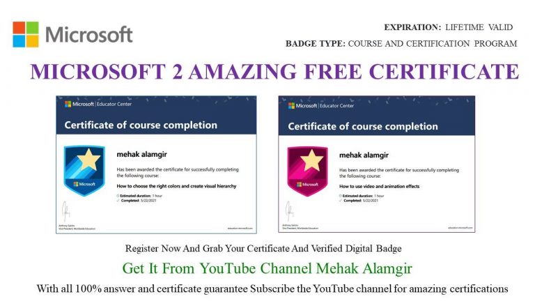 Microsoft Free Certificate | Microsoft Educator Center Free Online Courses