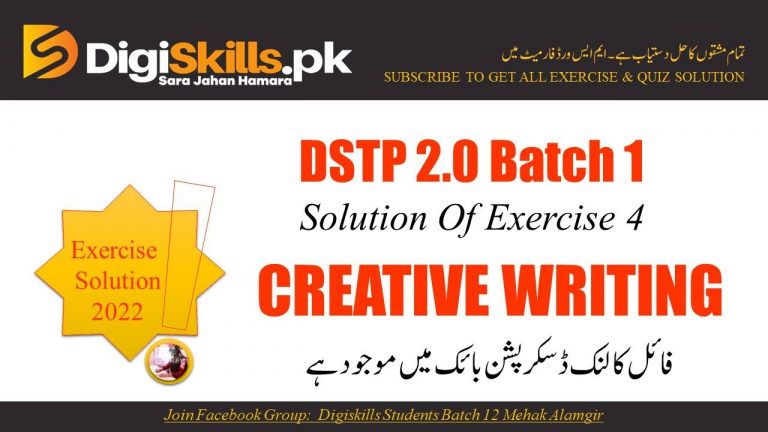 DSTP 2.0 creative writing exercise 4 batch 01